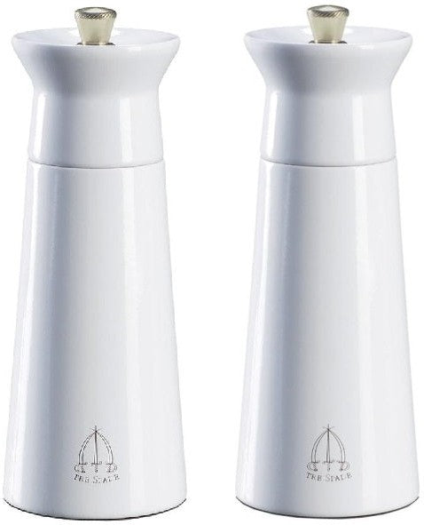 Tre Spade - 15 cm White Beech Wood Salt Mill, Pack of 3 - 43706 - DISCONTINUED