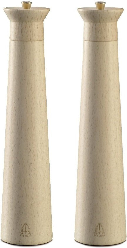 Tre Spade - 30 cm Light Italian Beech Wood Pepper Mill, Pack of 2 - 43691 - DISCONTINUED