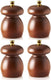 Tre Spade - 8 cm Seasoned Beech Wood Pepper Mill, Pack of 4 - 43668