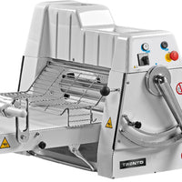 Trento - 11 Lb Stainless Steel Dough Sheeter Countertop Model with 28″ Table - 49115