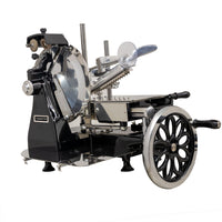 Trento - 12″ Black Blade Volano Manual Luxury Slicer With Daisy Flower Flywheel - 46089