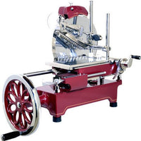 Trento - 12″ Red Blade Volano Manual Luxury Slicer With Daisy Flower Flywheel - 44375