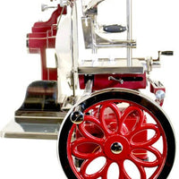 Trento - 12″ Red Blade Volano Manual Luxury Slicer With Daisy Flower Flywheel - 44375