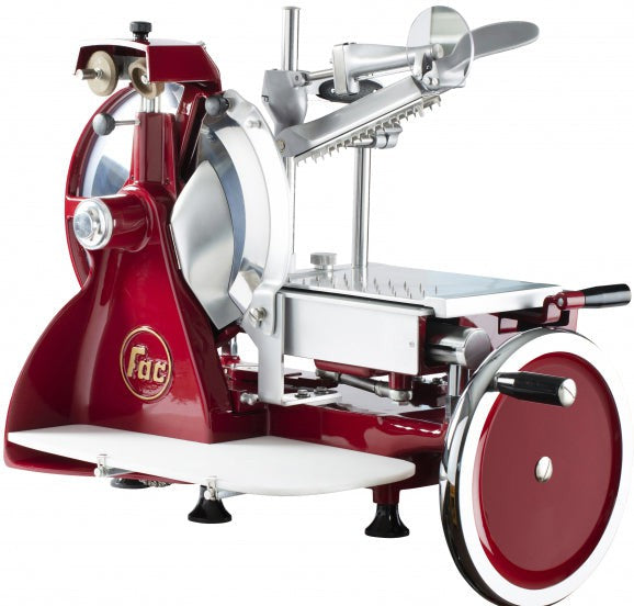 Trento - 12″ Red Blade Volano Manual Luxury Slicer With Standard Flower Flywheel - 46131