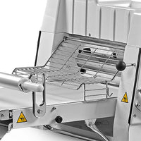 Trento - 17.6 Lb Stainless Steel Dough Sheeter Floor Model with 48″ Table - 49010