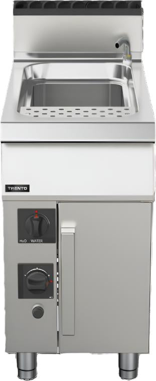 Trento - 78,000 BTU 12 Gallon Single Tank Double Burner Natural Gas Pasta Cooker - 49098