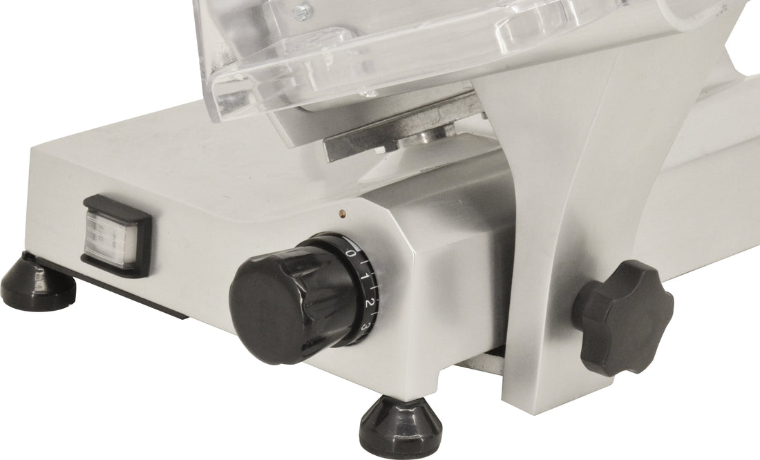 Trento - Elite 8” Belt Drive Meat Slicer 0.20 HP Motor with Removable Blade Sharpener - MS-IT-0195