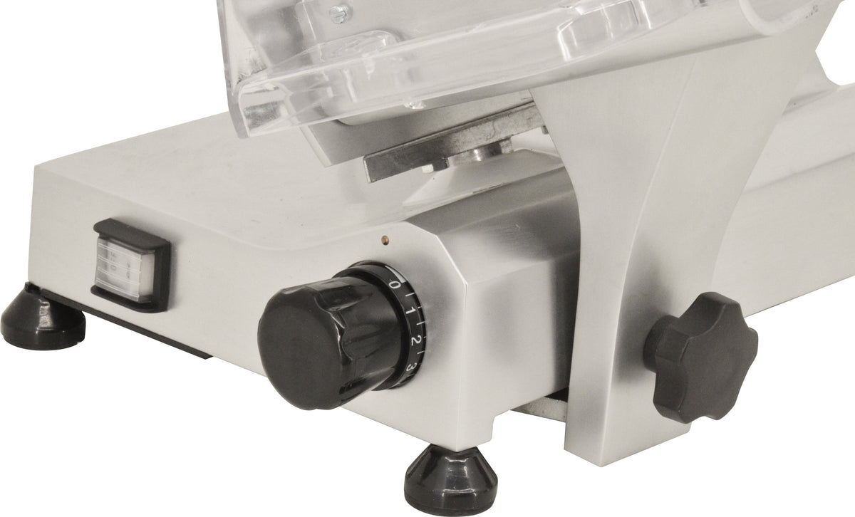 Trento - Elite 8” Belt Drive Meat Slicer 0.20 HP Motor with Removable Blade Sharpener - MS-IT-0195