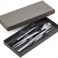 Triangle - Chef's Tasting Spoon, Tweezer & Plate Decorator Final Touch Set - TR90-086-03