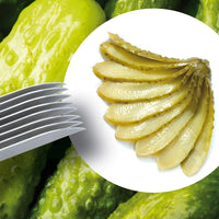 Triangle - Green Grip 8 Blades Pickles & Green Onion Cutter - TR72-098-08