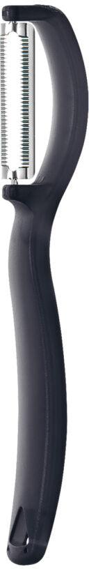 Triangle - Green Grip Serrated Blade Black Vertical Peeler - TR56-049-50