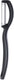 Triangle - Green Grip Straight Blade Black Vertical Peeler - TR56-048-50