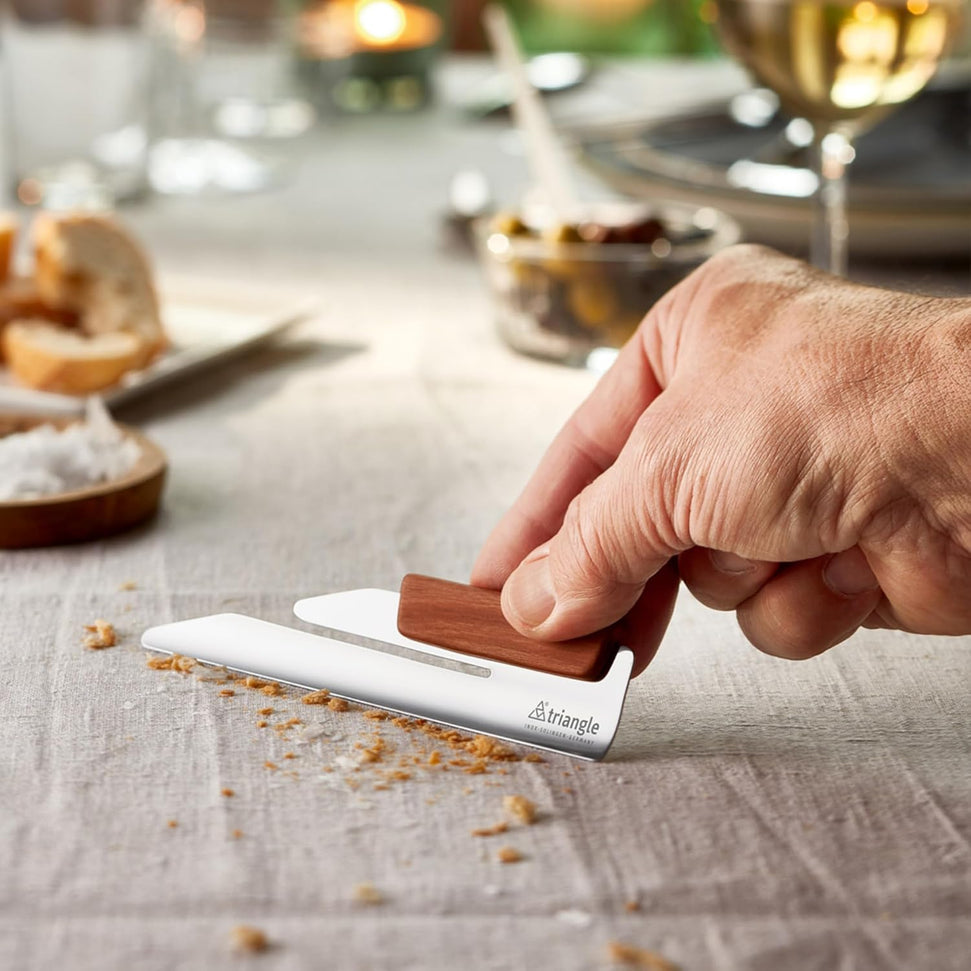 Triangle - Plum Wood Tabletop Crumb Collector - TR50-501-14