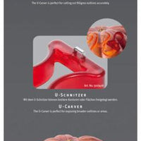 Triangle - Pumpkin Carving Set of 2, U & V Shaped Carvers - TR90-176-02