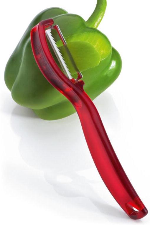 Triangle - Serrated Blade Red Vertical Peeler - TR50-049-50