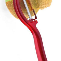 Triangle - Serrated Blade Red Vertical Peeler - TR50-049-50