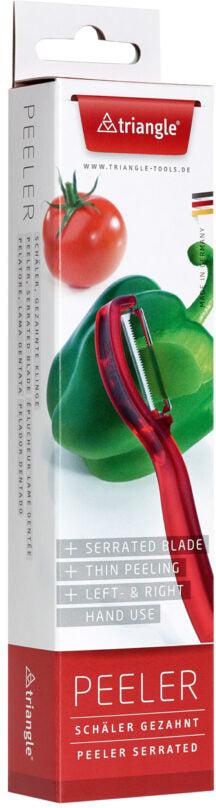 Triangle - Serrated Blade Red Vertical Peeler - TR50-049-50