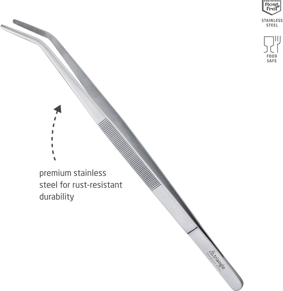 Triangle - Stainless Steel 35 cm BBQ Cranked Tweezers - TR50-488-35