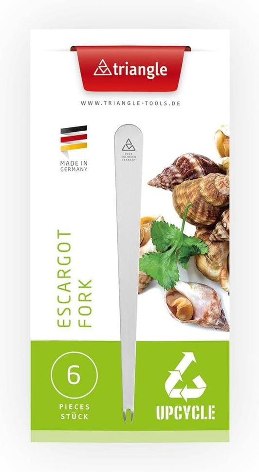 Triangle - Stainless Steel Upcycled Escargot Fork, Pack of 6 - TR90-499-06