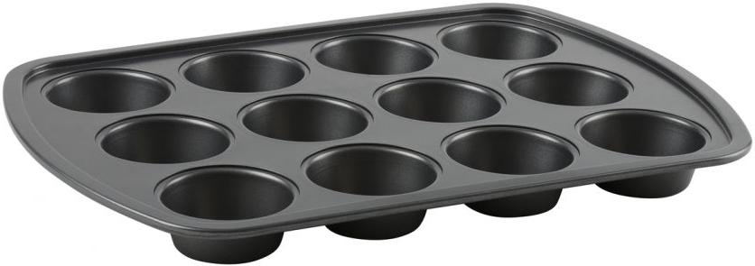 Trudeau - 0.6 mm Resistech 12 Cavity Metal Muffin Pan - 05123018