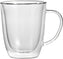 Trudeau - 11 oz Caffe Double Wall Coffee Mugs, Pack of 2 - 490016325