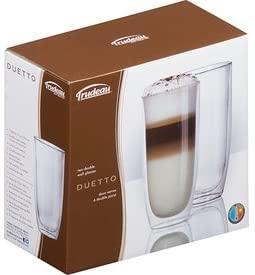 Trudeau - 17oz Duetto Double Wall High Ball Glasses, Pack of 2 - 4902016
