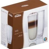 Trudeau - 17oz Duetto Double Wall High Ball Glasses, Pack of 2 - 4902016