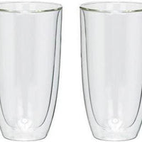 Trudeau - 17oz Duetto Double Wall High Ball Glasses, Pack of 2 - 4902016
