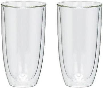 Trudeau - 17oz Duetto Double Wall High Ball Glasses Set Of 2 - 4902016