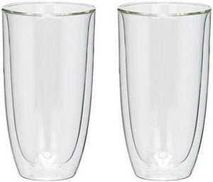 Trudeau - 17oz Duetto Double Wall High Ball Glasses Set Of 2 - 4902016