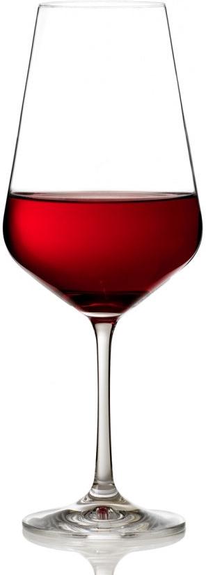 Trudeau - 18.5 oz Ruby Red Wine Glasses, Pack of 4 - 49021115