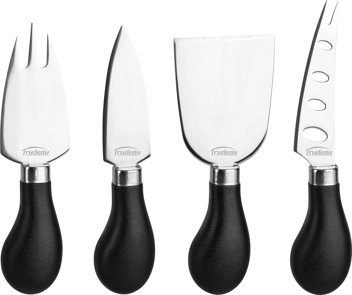 Trudeau - 4 Pc Speciality Stainless Steel Cheese Knife Set - 0571079