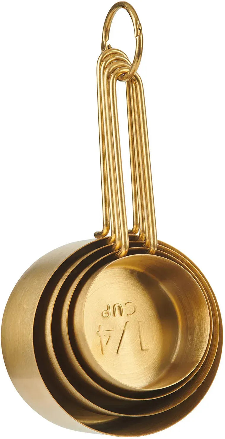 Trudeau - 4 Piece Stainless Steel Golden Measuring Cup Set - 05119192