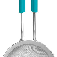 Trudeau - 4" Tropical Blue Fine Mesh Strainer - 05117112