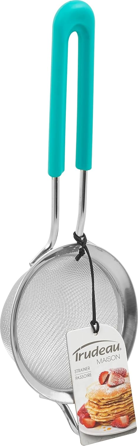 Trudeau - 4" Tropical Blue Fine Mesh Strainer - 05117112