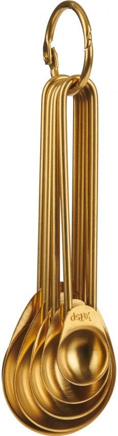 Trudeau - 5 Piece Stainless Steel Golden Measuring Spoon Set - 05119193