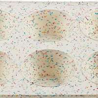 Trudeau - 6 Count Jumbo Muffin Pan Confetti Fuchsia - 05118658