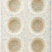 Trudeau - 6 Count Jumbo Muffin Pan Confetti Fuchsia - 05118658