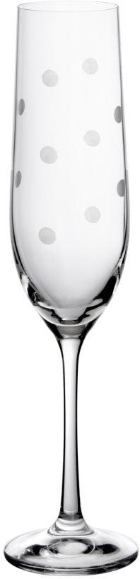 Trudeau - 6.4 oz Sparkle Champagne Flutes, Pack of 4 - 49022173