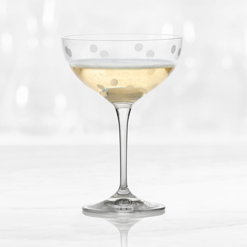Trudeau - 7 oz Sparkle Coupes, Pack of 4 - 49022174