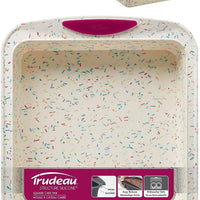 Trudeau - 8" x 8" Square Cake Pan Confetti Fuchsia - 05118556