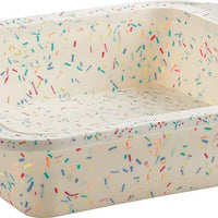 Trudeau - 8" x 8" Square Cake Pan Confetti Fuchsia - 05118556