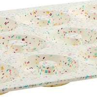 Trudeau - Confetti Fuchsia 12 Cavity Jumbo Donut Mega Pan - 05121042