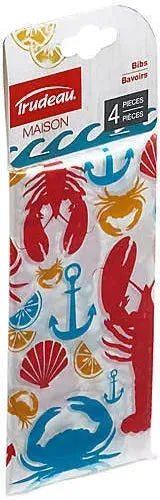 Trudeau - Disposable Seafood Bibs, Pack of 4 - 05115073
