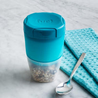 Trudeau - Fuel 12 Oz + 6 Oz Tropical Blue Yogurt & Granola Container - 38909326