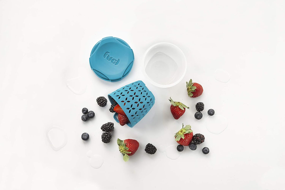Trudeau - Fuel 12 Oz Tropical Blue Fruit Container - 38809326