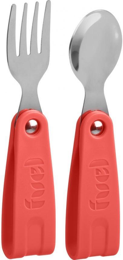 Trudeau - Fuel 2 Pc Foldable Coral Cutlery - 03021251
