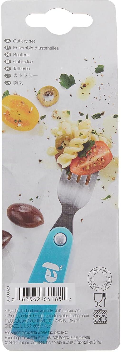 Trudeau - Fuel 2 Pc Foldable Tropical Blue Cutlery Set - 34008328