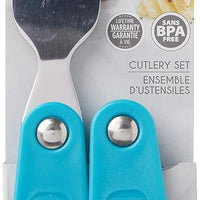 Trudeau - Fuel 2 Pc Foldable Tropical Blue Cutlery Set - 34008328