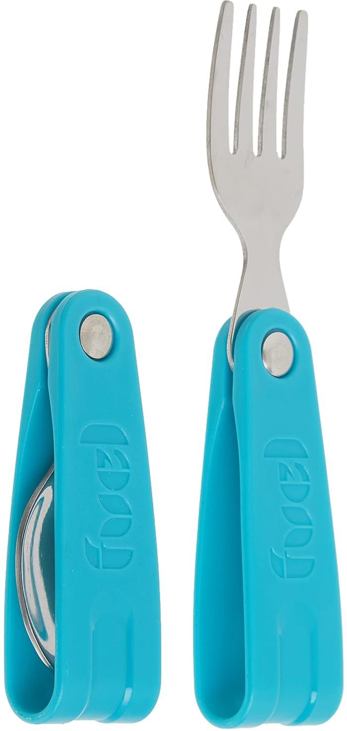 Trudeau - Fuel 2 Pc Foldable Tropical Blue Cutlery Set - 34008328